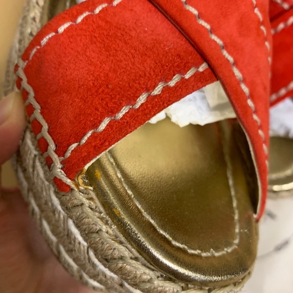 Prada Suede Cross Strap Platform Slides - Picture 6 of 12